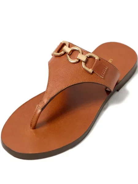 Sandały Lenny Niemeyer skórzane brązowe