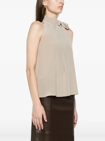 Αμανικας τοπ Max Mara από κρεπ πέτρες