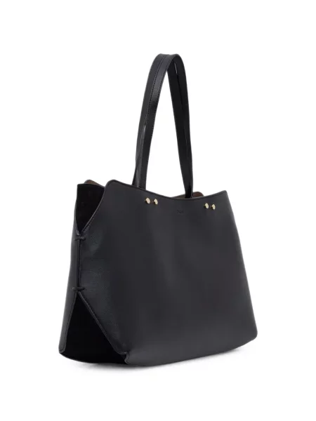 Geantă shopper Pollini cu autograf negru