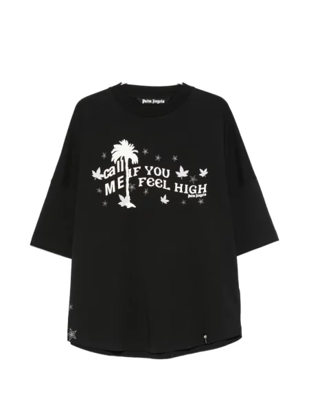 Μπλούζα Palm Angels με σχέδιο μαύρο