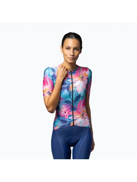 Tricou de ciclism pentru femei Alé Jardin multicolor
