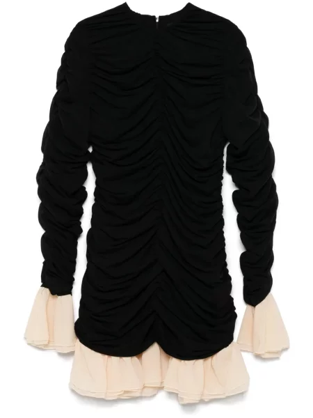Rochie maxi Rotate Birger Christensen lungă de costum negru