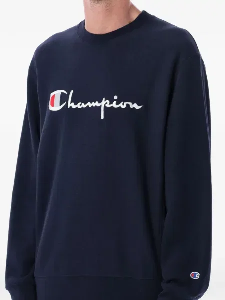 Pulover Champion cu broderie albastru