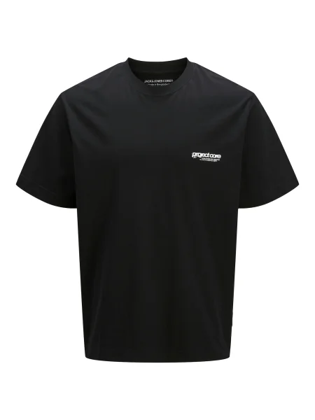 JACK & JONES Tricou JCOUNION negru alb