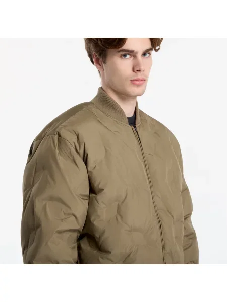 Jachetă Daily Paper Ayan Monogram Puffer Jacket Army Green XS verde
