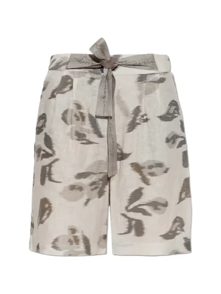 Pantaloni scurți Emporio Armani cu imagine gri