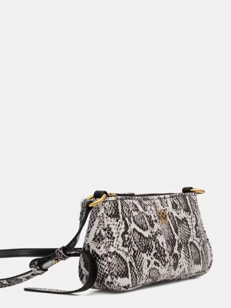 Pinko crossbody kabelka dámska kožená čierna