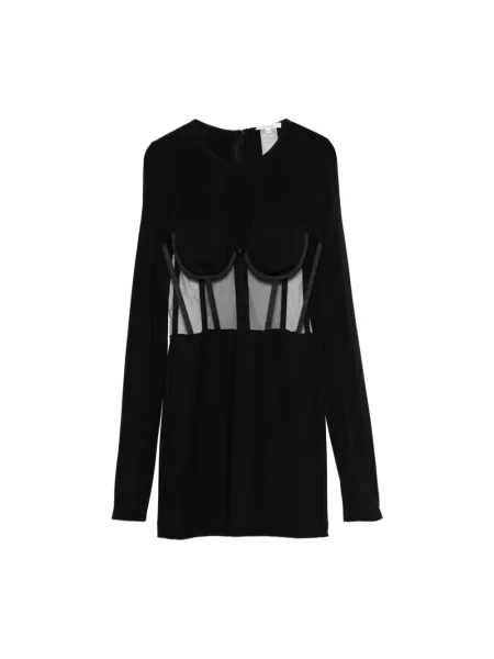 Mała mały sukienka mini Nensi Dojaka garniturowa czarna