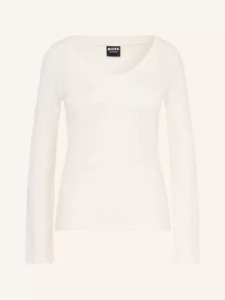 Boss Koszulka Nocna Cosy Waffle weiss