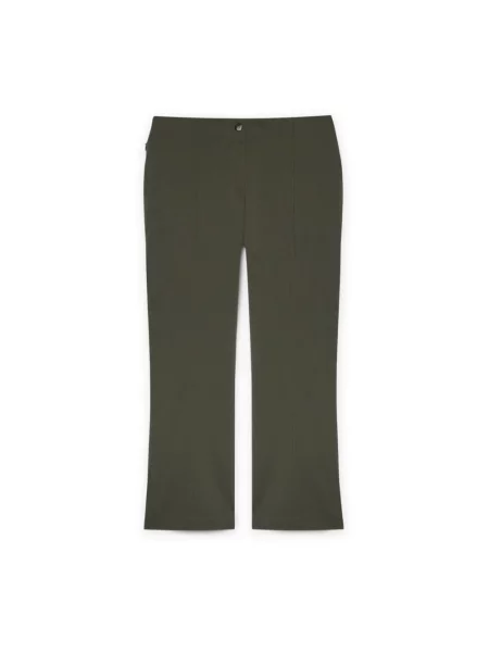 Lniane spodnie Fiorella Rubino zielone