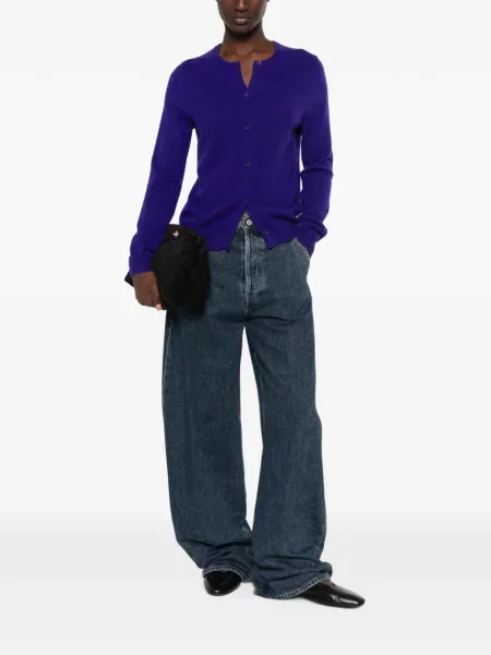 Cardigan Bompard din cașmir violet