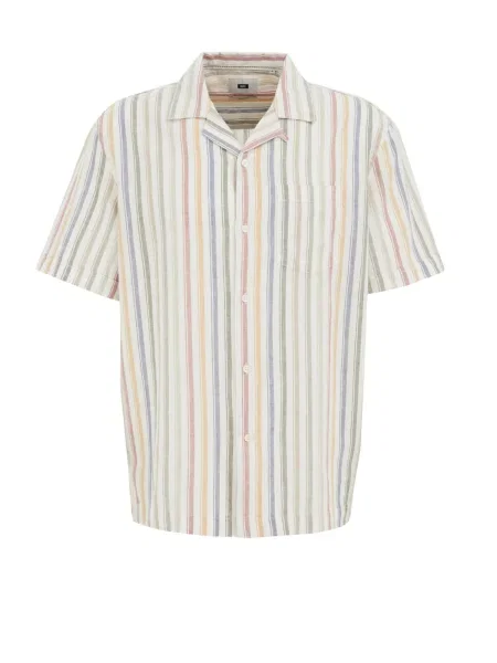 WE Fashion Košile modrá / žlutá / zelená bílá