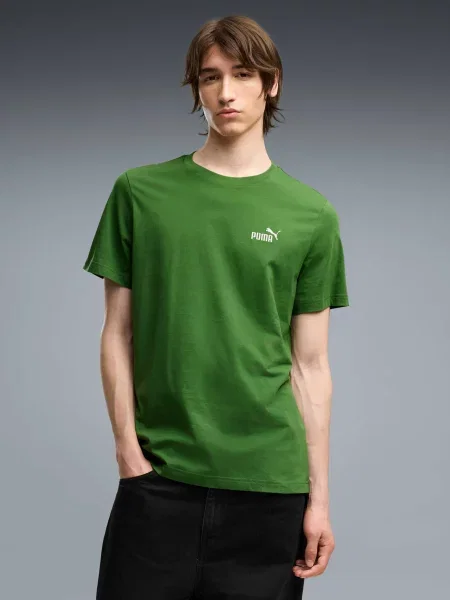 Футболка Puma с лого зеленая