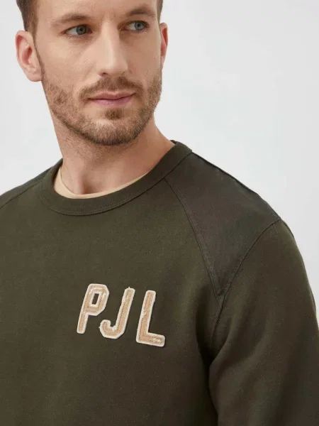 Bombažen pulover Pepe Jeans zelena
