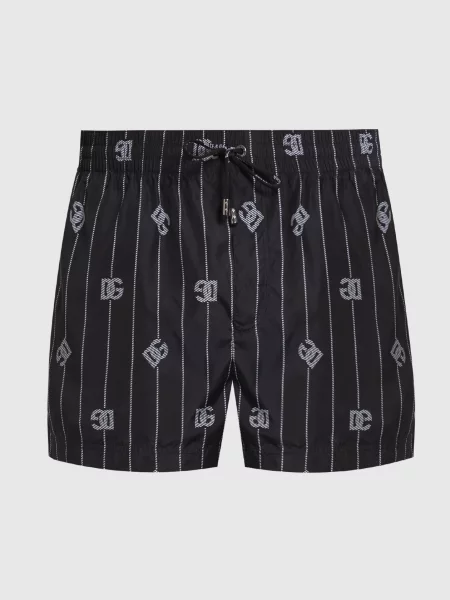 Шорты Dolce&gabbana с принтом черные
