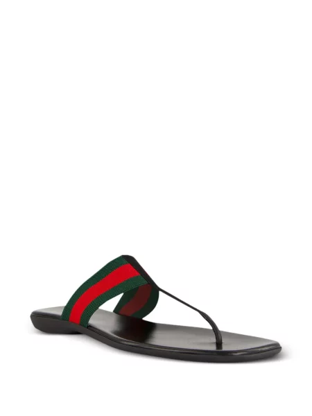 Sandale Gucci cu dungi verde
