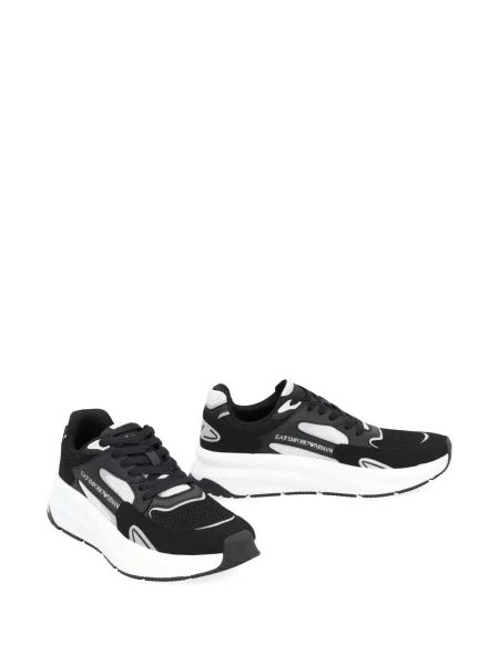 Sneakerși Ea7 Emporio Armani plasă negru