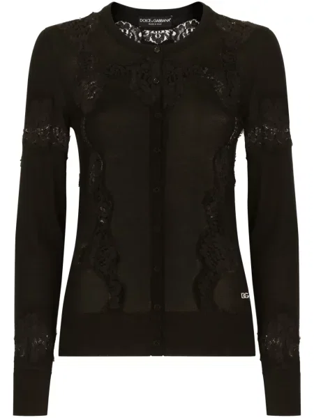 Cardigan Dolce & Gabbana din dantelă negru