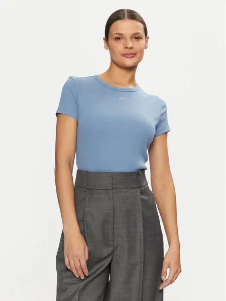 Majica Tommy Jeans modra