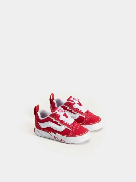 Дитячі Кеди низькі Vans KNU SKOOL ELASTIC LACE BOLT шкіра/текстиль червоний