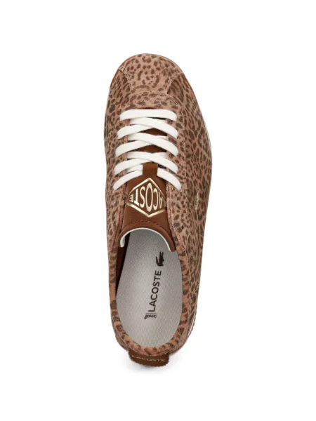 Sneakerși Lacoste cu imagine cu model leopard