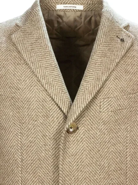 Palton Tagliatore cu model herringbone