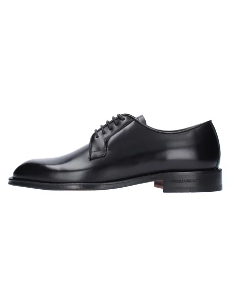Derby Dsquared2 skórzany klasyczny czarny