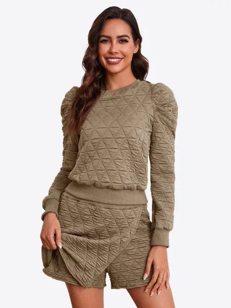 Imily Bela Costum cu pantaloni kaki