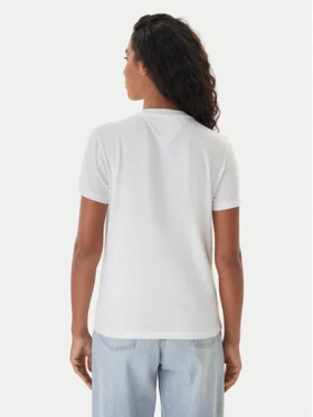 Tommy Jeans Tričko námornícka modrá / červená biela