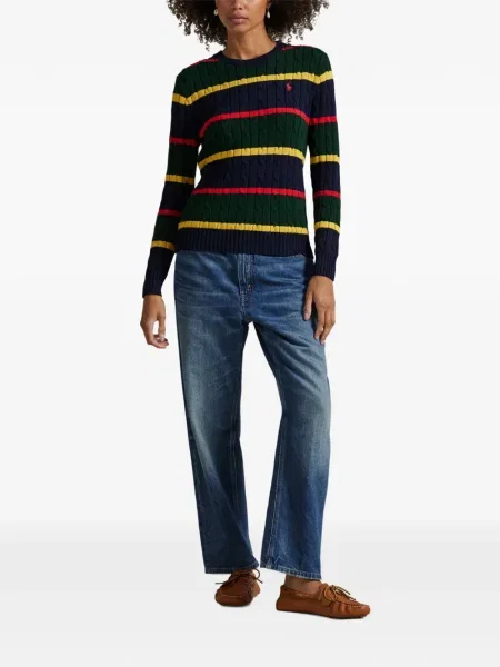 Cu centură curea Polo Ralph Lauren tricotate cu dungi albastru