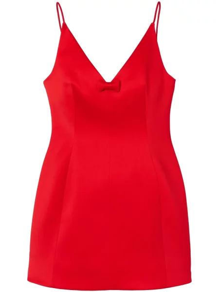 Rochie Marc Jacobs cu funde din satin roșu