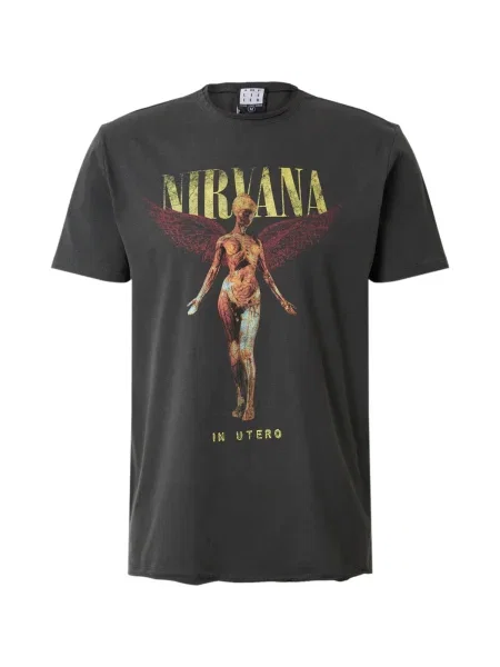 AMPLIFIED Majica NIRVANA IN UTERO temno siva