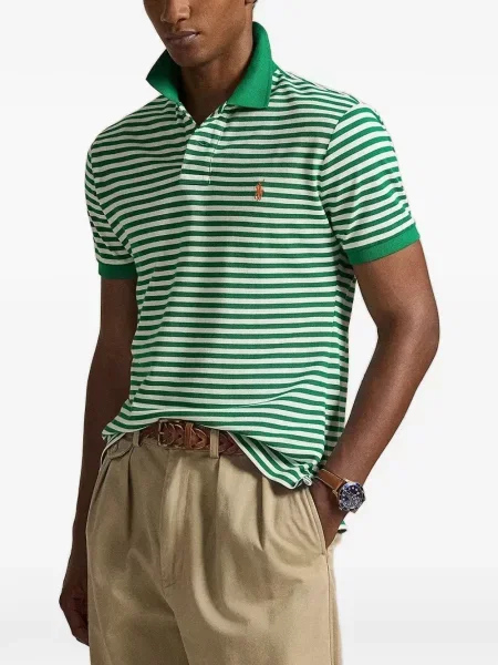 Bőr húzózsinór pólóing Polo Ralph Lauren barna