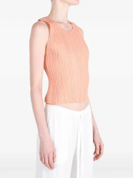 Αμανικας τοπ Pleats Please Issey Miyake πορτοκαλί