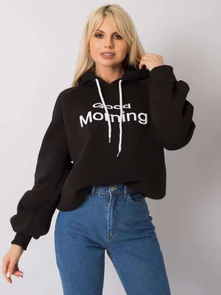 Hanorac cu glugă Fashionhunters negru