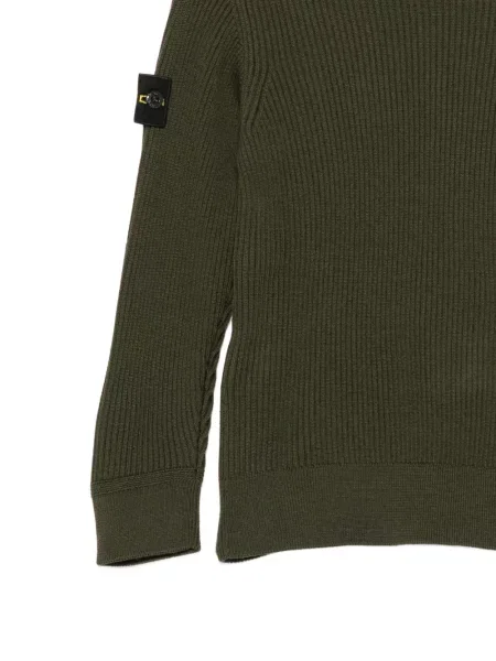 Sweter dziecięcy Stone Island zielony