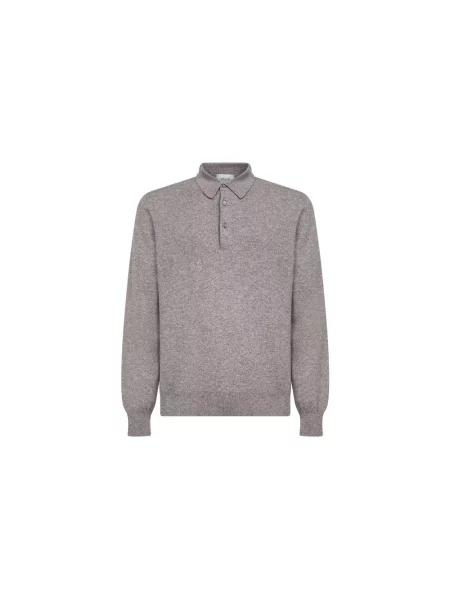 Koszulka polo D4.0 wełniana szara