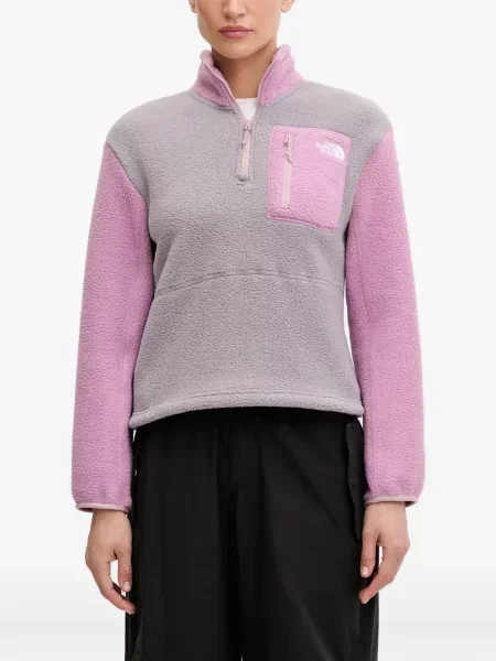 Geacă The North Face din fleece gri