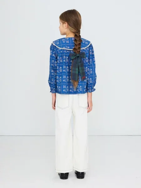 Tinycottons блузка дитяча DOTS FLOWERS BLOUSE