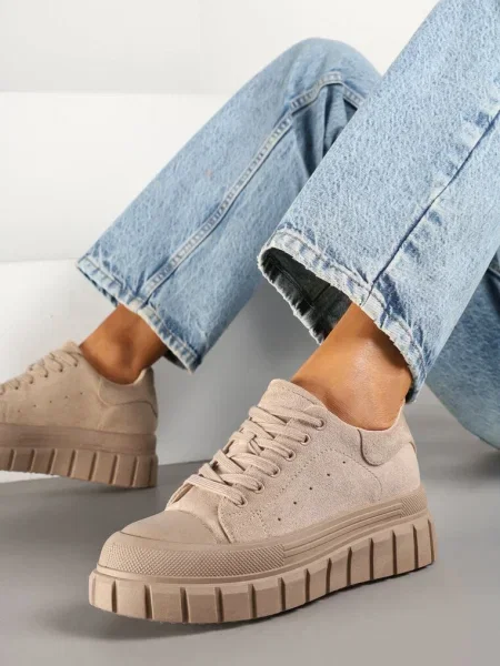 Sneakers Leaniael închis bej