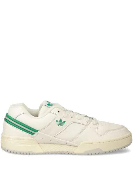 Geacă Adidas cu șireturi cu dungi cu platformă alb