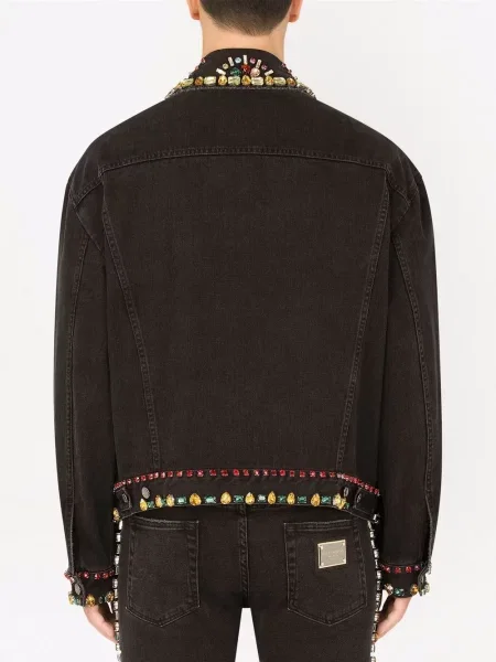 Geacă de blugi Dolce & Gabbana negru