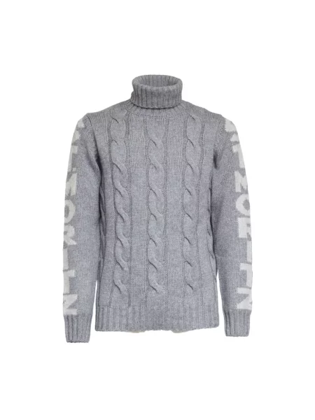 Sweter Mc2 Saint Barth wełniany szary
