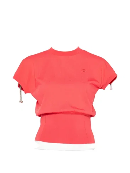 Tricou Coperni cu broderie cu cordon roșu