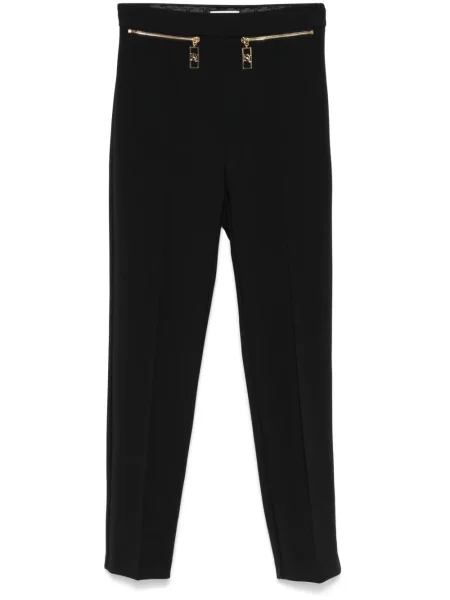 Pantaloni Elisabetta Franchi din crep negru
