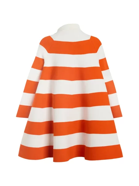 Gulerat rochie mini A.w.a.k.e. Mode cu dungi asimetrică roșu