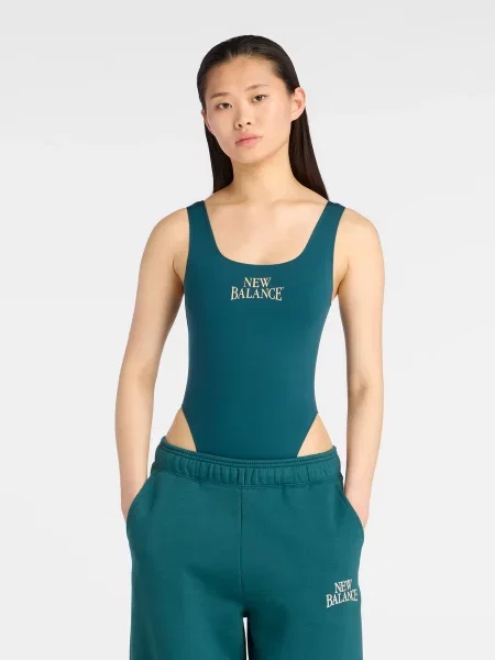 Майка New Balance Trackside Bodysuit зелений