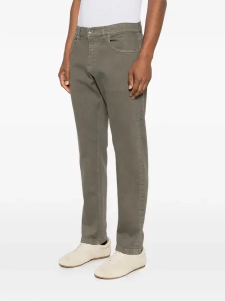 Pantaloni Eleventy cu 5 buzunare verde