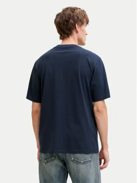 JACK & JONES Póló JJEDenver tengerészkék fehér