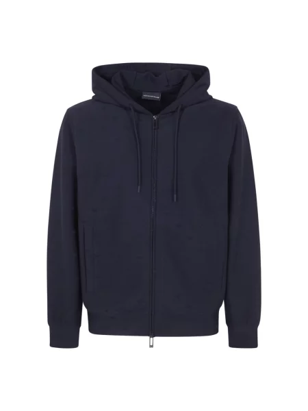 Bluza rozpinana Emporio Armani niebieska